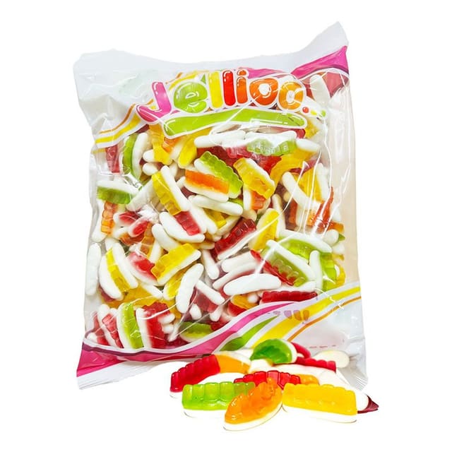 Jellioo Tenner Fruktsmak Gelé/Skum Storpakk 1000g