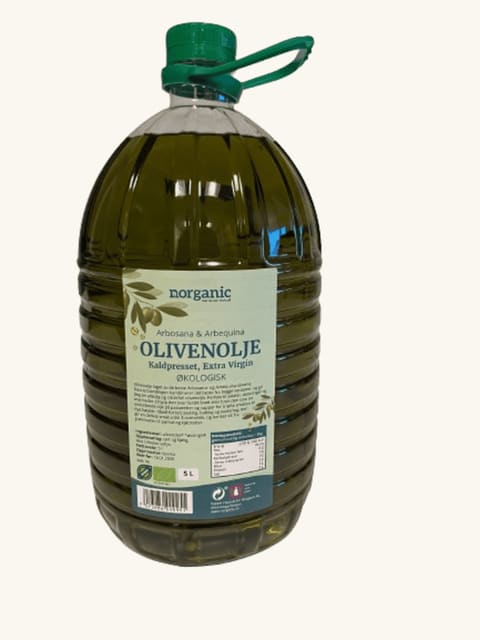 Olivenoljeextra virgin, Spania, 5 l, økologisk