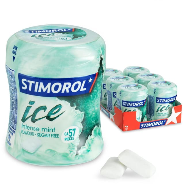Stimorol Ice Intense Mint 6x80g Storpakk | Sukkerfri