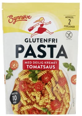 Pasta m/Tomatsaus Gl.Fri 163g Synnøve