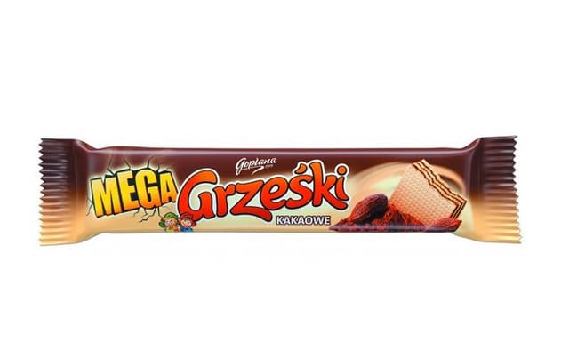Mega Grześki Cocoa Wafer 34g (Datotilbud)