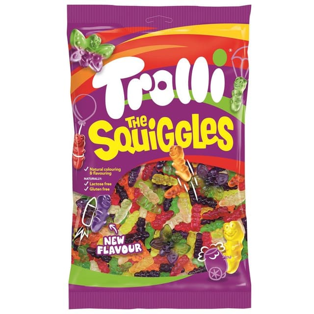Trolli The Squiggles 1000g | Storpakk