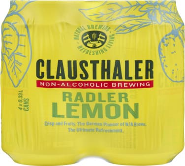 Clausthaler Radler Lemon 0,33lx4 boks