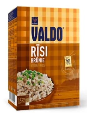 Brunris i poser Valdo, 500g (4x125g)