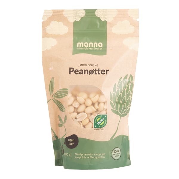 Peanøtter200 g, økologisk, Manna