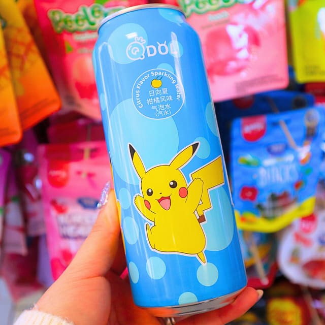 Pokemon Pikachu Hyuganatsu Citrus Sparkling Water 500ml (QDOL)