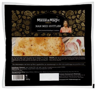 Naan Håndlagde m/Hvitløk 260g Nirus