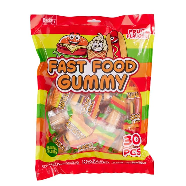 Fastfood Godteripose 30pk 240g | Becky's