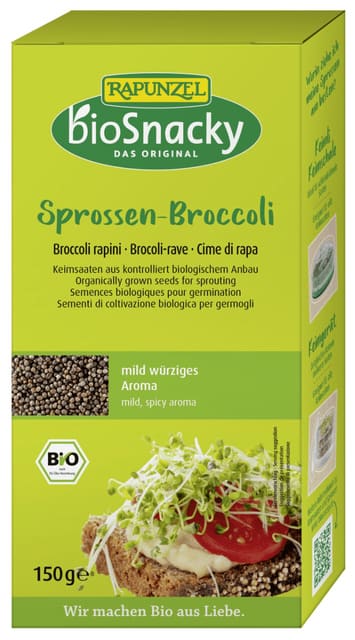 Spirefrøbrokkoli, 150 g, økologisk, bioSnacky
