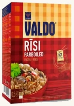 Parboiled Ris i poser Valdo, 500g (4x125g)
