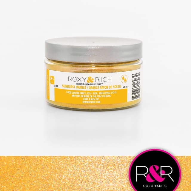 Sunburst Orange 25g – Hybrid Sparkle Dust, Roxy & Rich