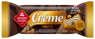 Crème Deluxe m/Sjokoladesaus Hennig-Olsen Is