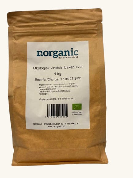 Bakepulver 1 kgøkologisk