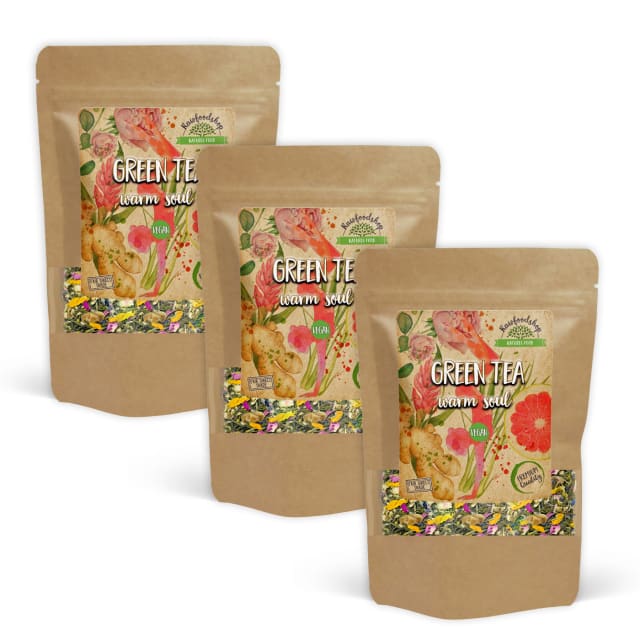 Grønn te Warm Soul 50g x 3 pakker