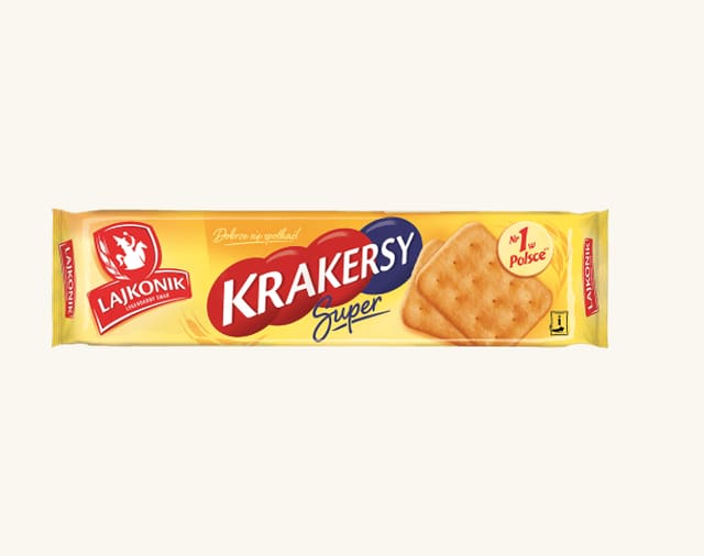 Lajkonik Salted Super Crackers 180g (Datotilbud)