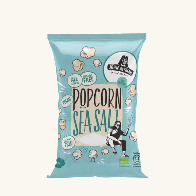 Popcornhavsalt, 60 g, økologisk
