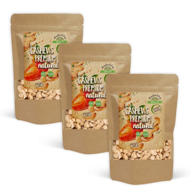 Cashewnøtter Premium RAW 1kg x 3 pakker