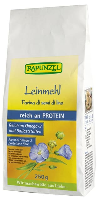 Linfrø mel250 g, økologisk, Rapunzel