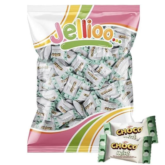 Jellioo Choco Mint Karameller 1kg | Storpakk