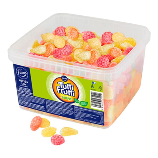 Fazer Tutti Frutti Sur Løsvekt 2kg | Storpakk