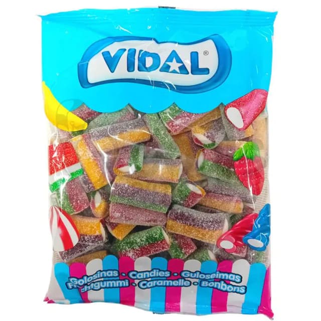 Vidal XL Sur Regnbue Biter 1kg | Storpakk