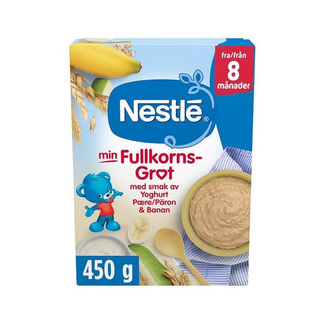 Fullkornsgrøt - Yoghurt, Pære & Banan