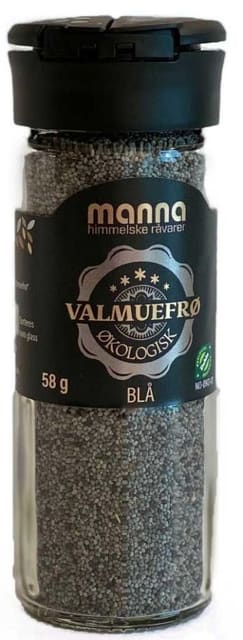 Valmuefrøblå, 58 g, økologisk, Manna