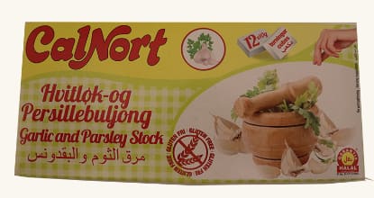 Hvitløk- Og Persillebuljong Terninger 120g