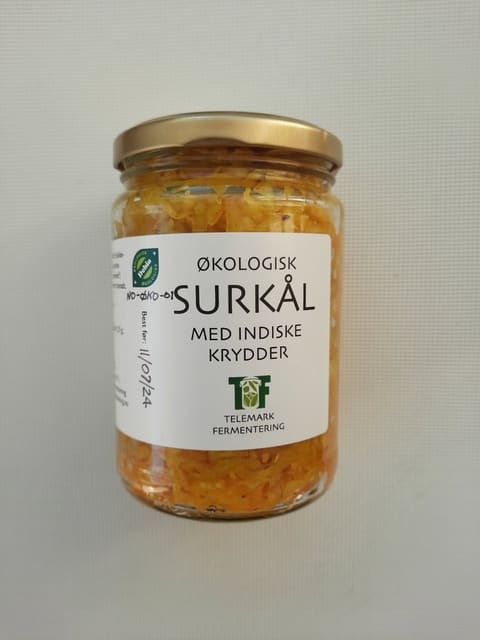 Surkål med indiske krydder – Lite glass 390ml