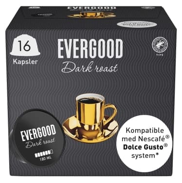 Evergood Dark Roast Kaffekapsel 16stk