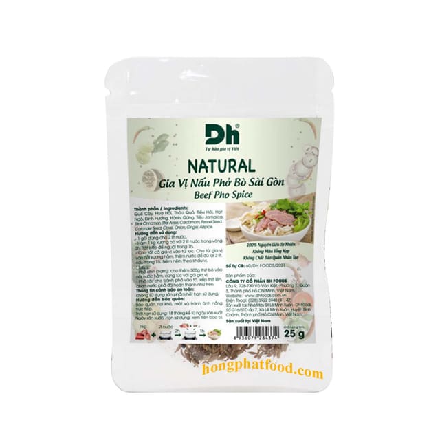 Dh Foods Pho Krydder Biff 25g