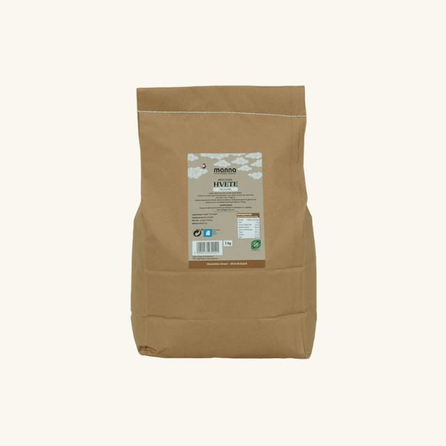 Hvete helkorn5 kg, økologisk, Manna