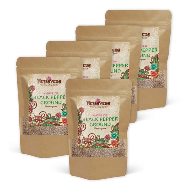 Svart pepper Malt ØKO 100g x 5 pakker