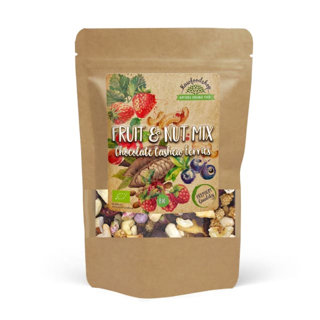 Frukt- & Nøttemiks Sjokolade Cashew Skogsbær ØKO 500g