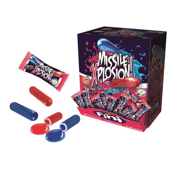 200 stk Fini Missile Xplosion tyggegummi display
