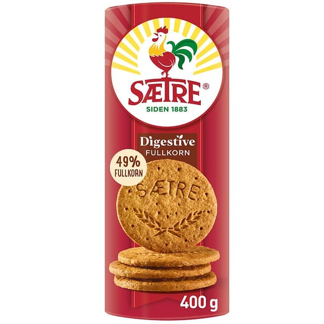 Sætre Digestive Fullkorn Kjeks 400g