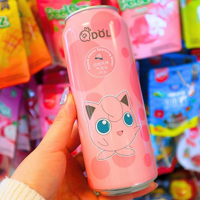 Pokemon Jigglypuff Peach Sparkling Water 500ml (QDOL)