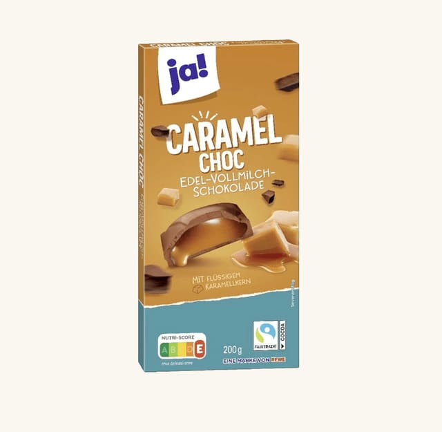Melkesjokolade med karamellfyll, 200 g