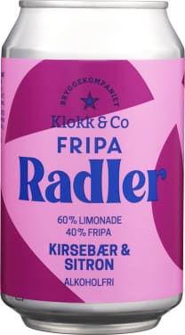 Fripa Radler Kirsebær 0,33l boks Klokk&Co