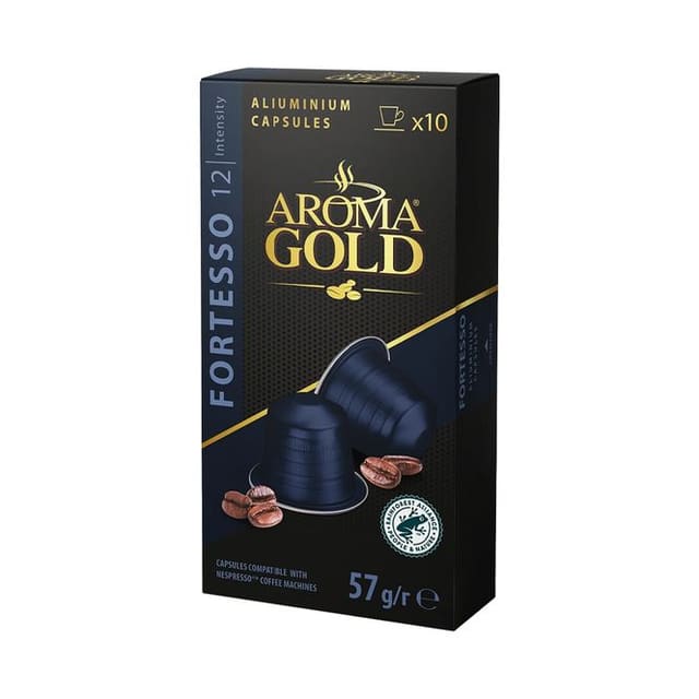 Aroma Gold Fortesso - 10 Kaffekapsler