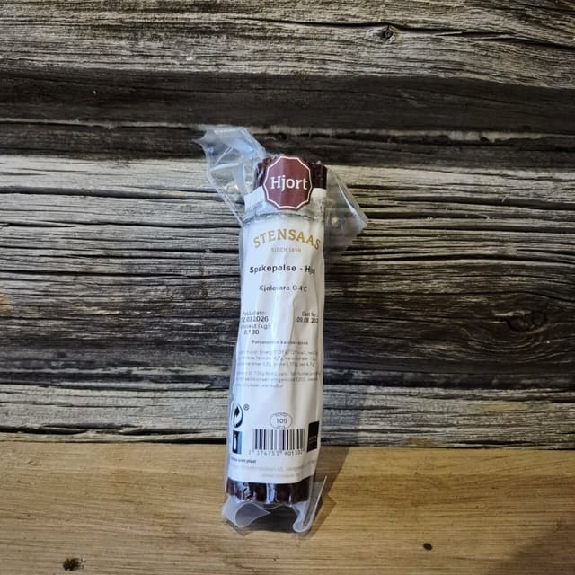 Stensaas Spekepølse Hjort 130g