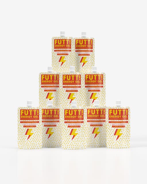 FUTT Caffeine, Energy & Electrolytes Gel 10x50g – TIPAKNING