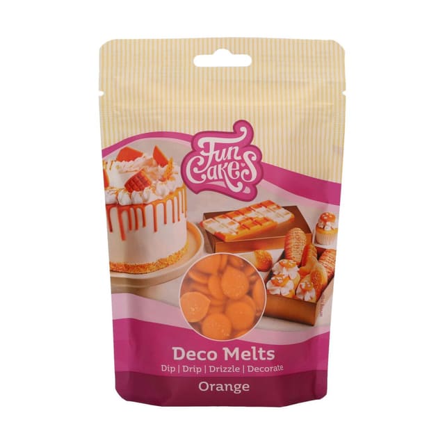 Deco Melts Oransje – FunCakes, 250 g – BEST FØR 09-26