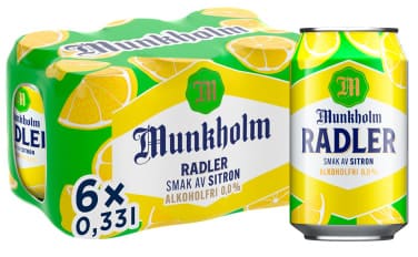 Munkholm Radler Sitron 0,33lx6 boks