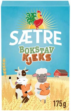 Bokstavkjeks 175g Sætre