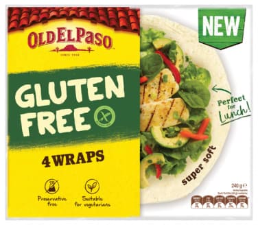 Tortilla glutenfri 215g Old El Paso