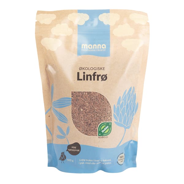 Linfrø500 g, økologisk, Manna