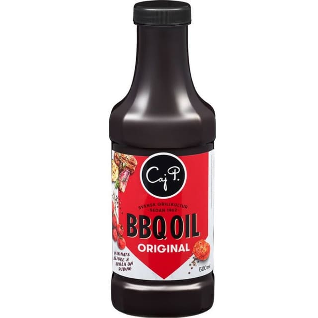 BBQ Oil Original 500ml | Klassisk grillolje fra Caj P