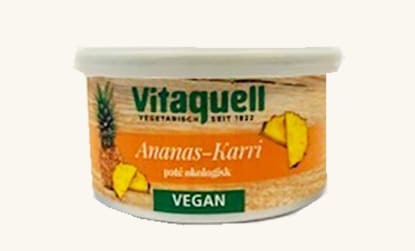 Vitaquell Pate Ananas Karri 125g