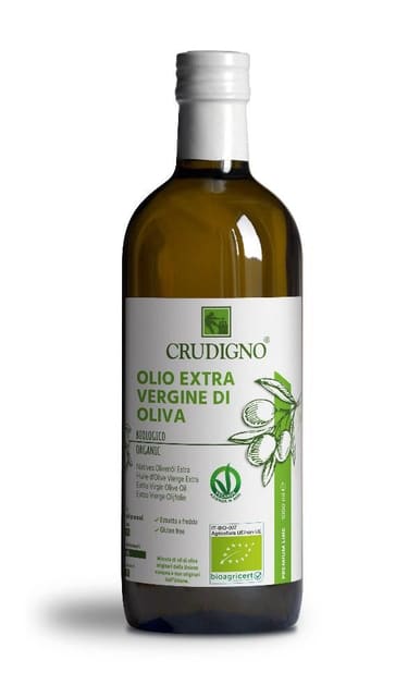 Olivenoljeextra virgin, 1 l, økologisk, Crudigno